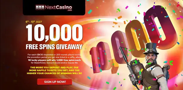 NextCasino free spins