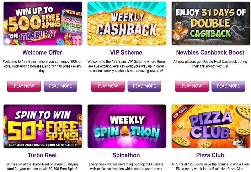 123 Spins Casino Promotion