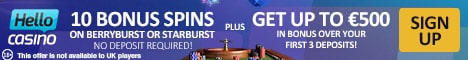 Hello Casino Bonus And Review