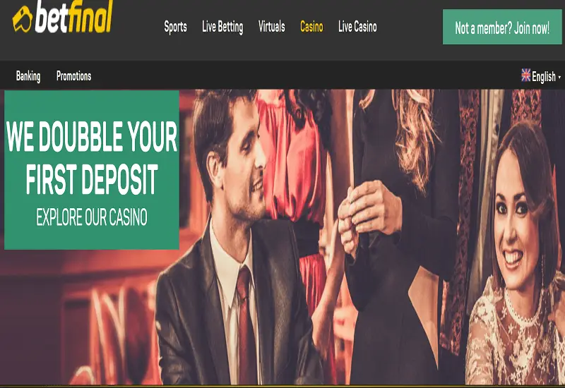 Betfinal Casino Home Page