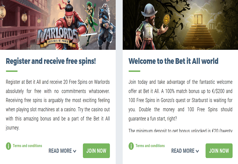 Bet It All Casino Promotion