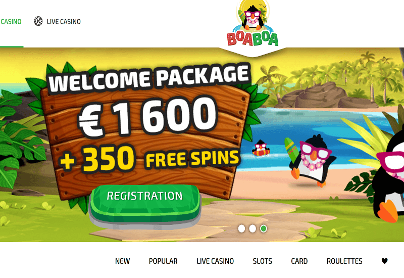 BoaBoa Casino Home Page