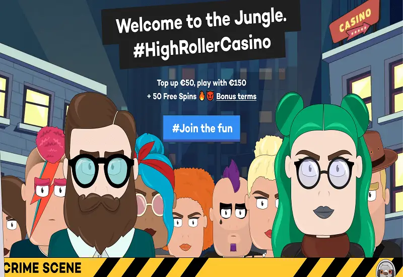 High Roller Casino Home Page