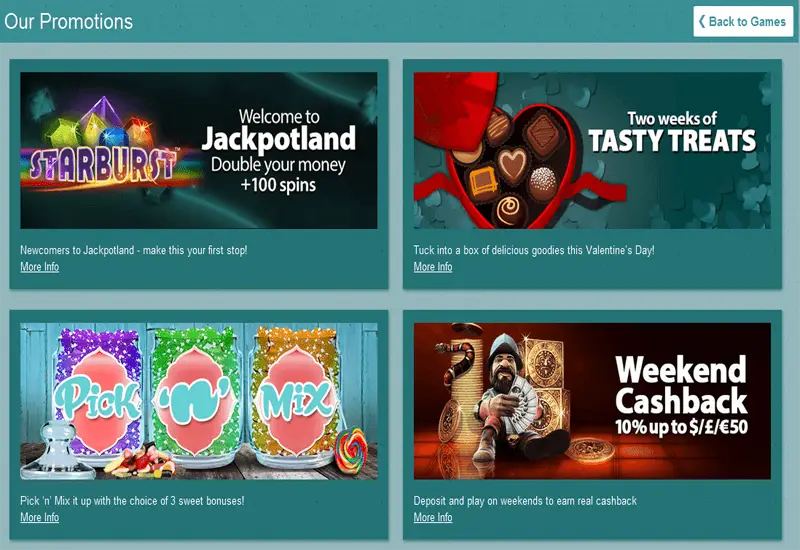 Jackpot Land Casino Promotions