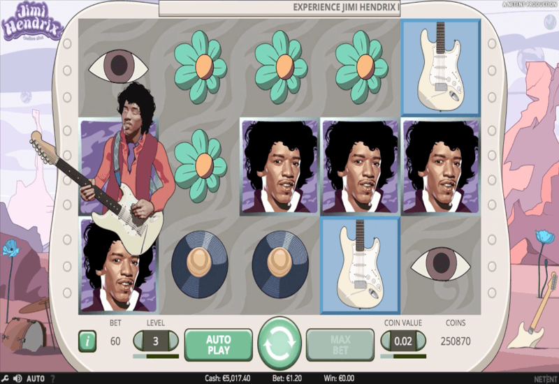 Jimi Hendrix NetEnt Video Slots