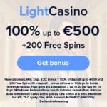 Light Casino Bonus And  Review  Promotions