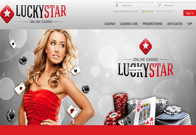 Lucky Star Casino Home Page