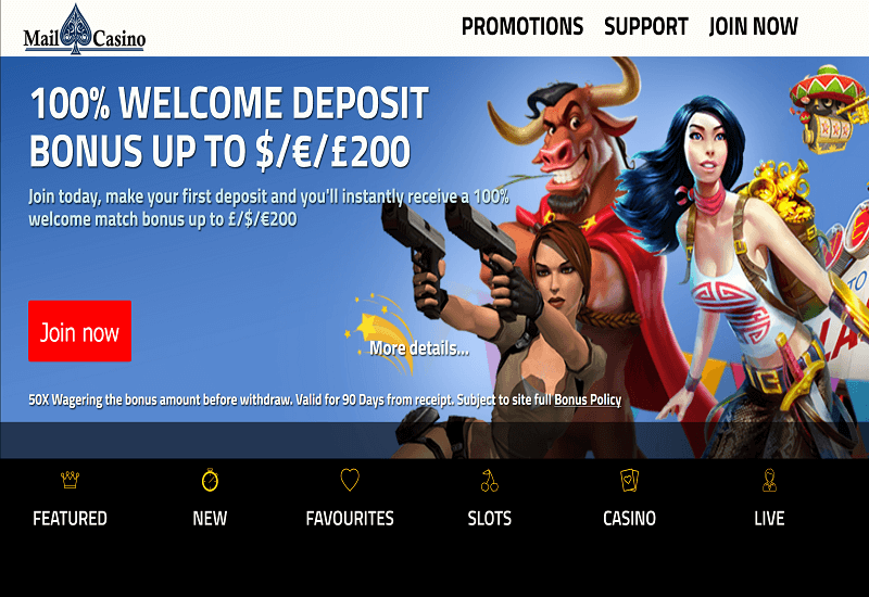 Mail Casino Home Page
