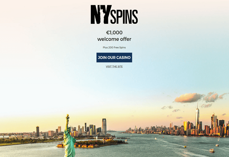 NY Spins Casino Home Page