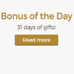 Bonus of the day and other gifts at Casino Extra