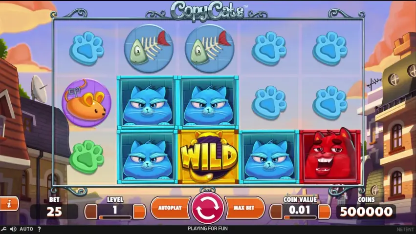 Copy Cats Video Slot from NetEnt