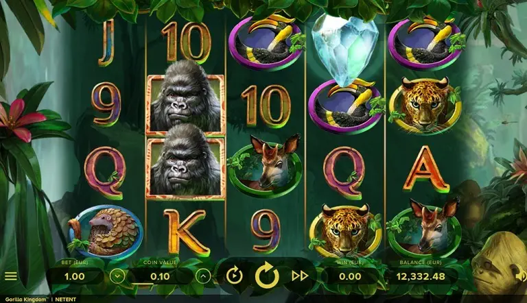 Gorilla Kingdom Video Slot - NetEnt