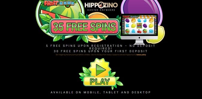 Hippozino Casino free spins