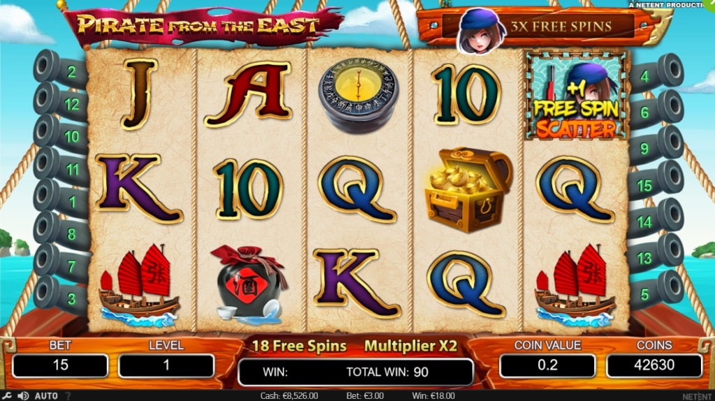 Pirate from the East Video Slot - NetEnt