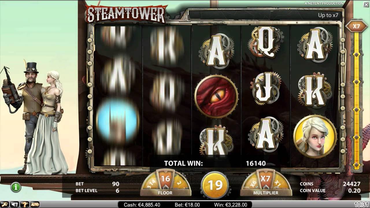 NetEnt Video Slot - Steam Tower
