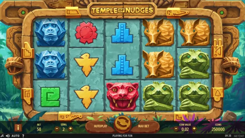Temple of Nudges Video Slot - NetEnt