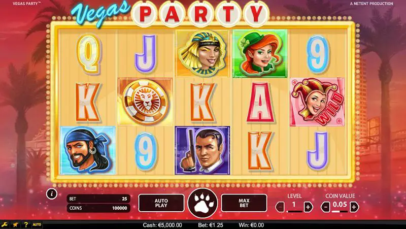 Vegas Party NetEnt slot