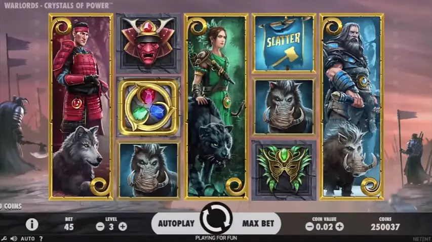 Warlords: Crystals of Power Video Slot from NetEnt